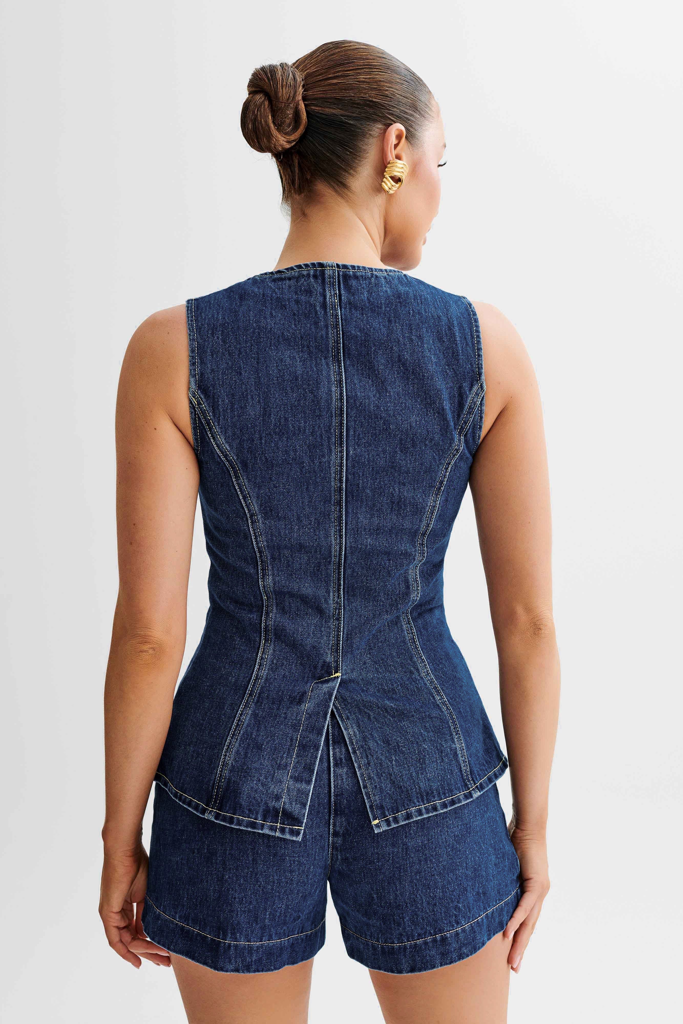 Mira™ | Trendigt denimset med knappar
