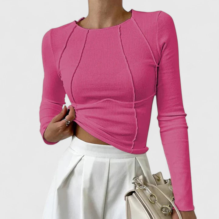 Mira™ - Elegant topp med långa ärmar