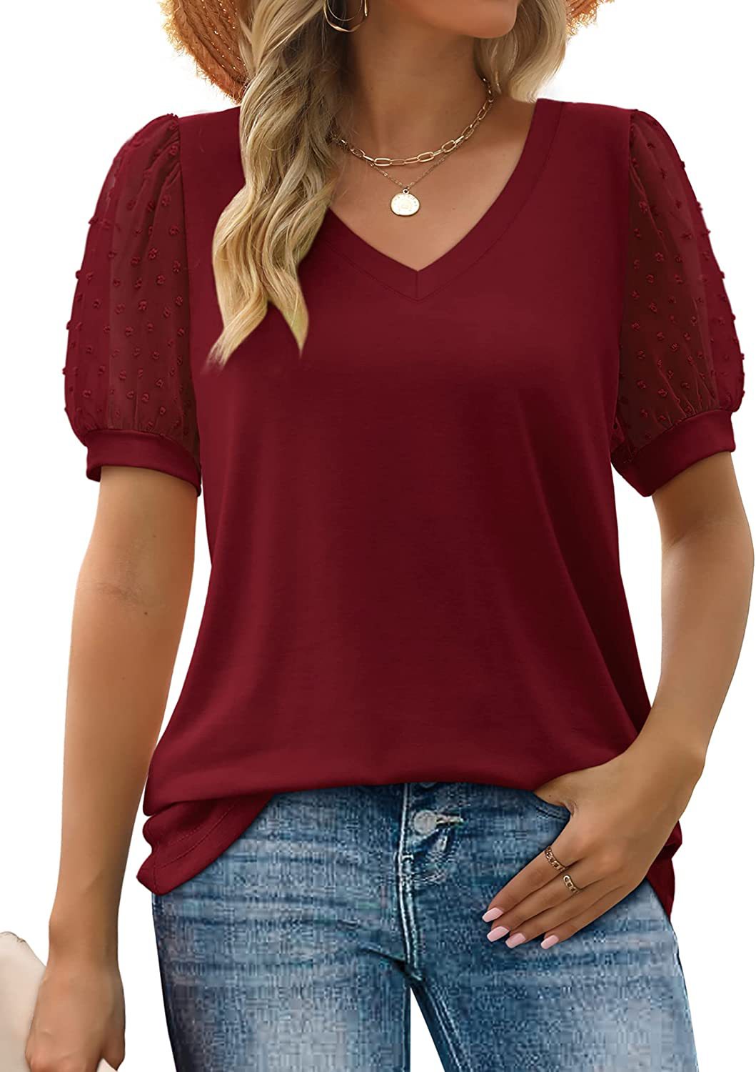 Mira™ - Elegant kortärmad blus