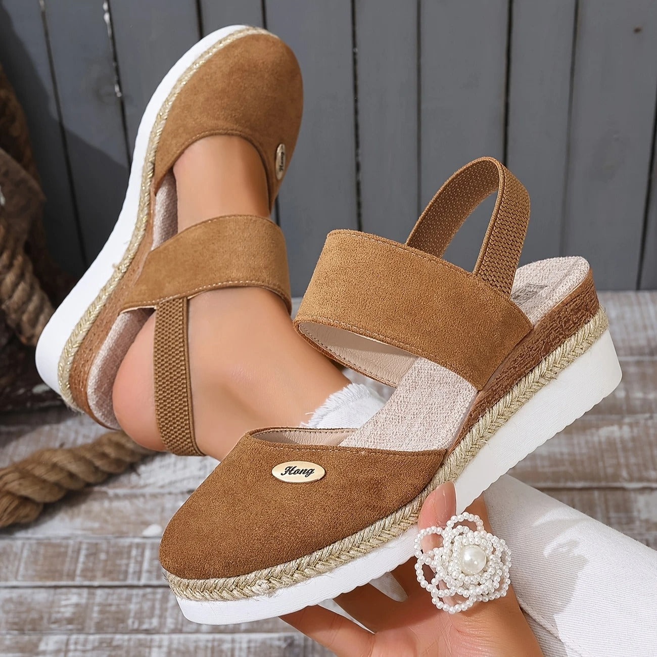 Mira™ | Antonia - Ortopediska Sandaler med Platå, Ventilerande och Avslappnade