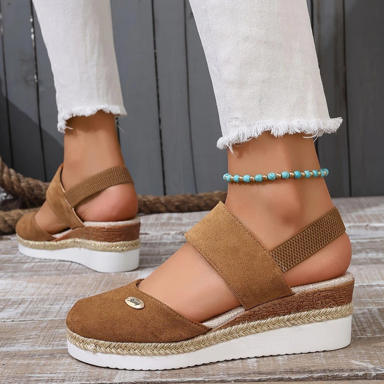 Mira™ | Antonia - Ortopediska Sandaler med Platå, Ventilerande och Avslappnade