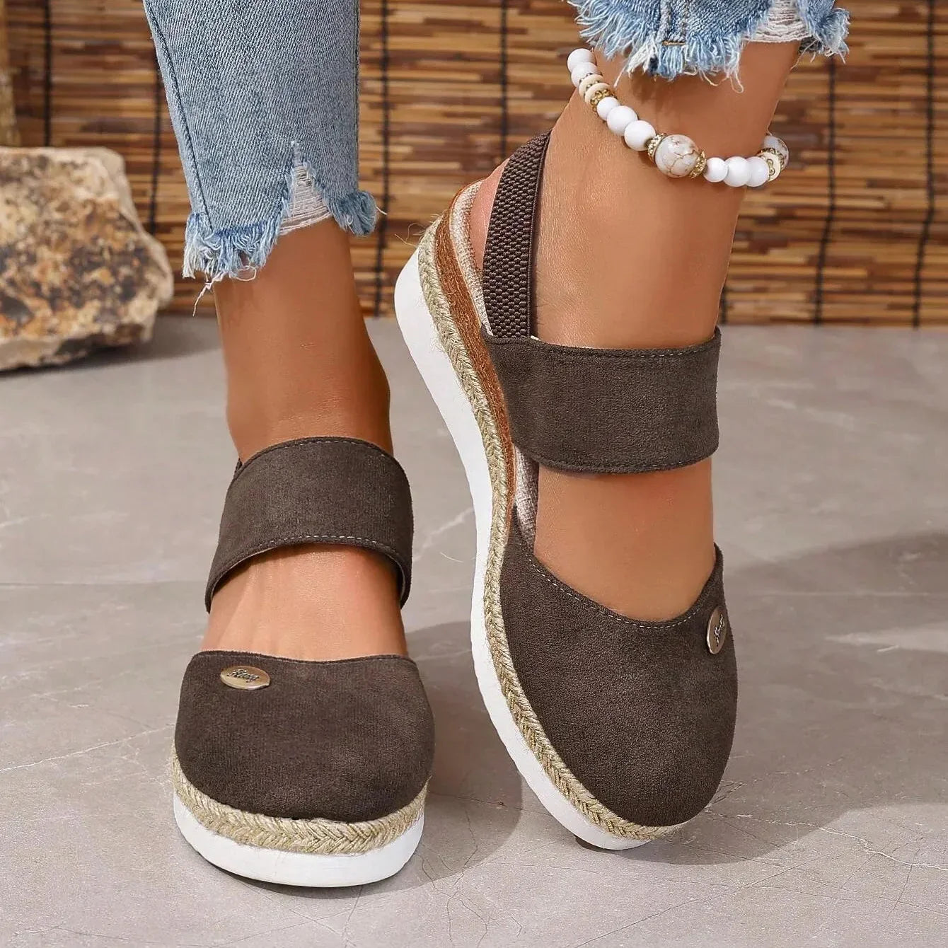 Mira™ | Antonia - Ortopediska Sandaler med Platå, Ventilerande och Avslappnade