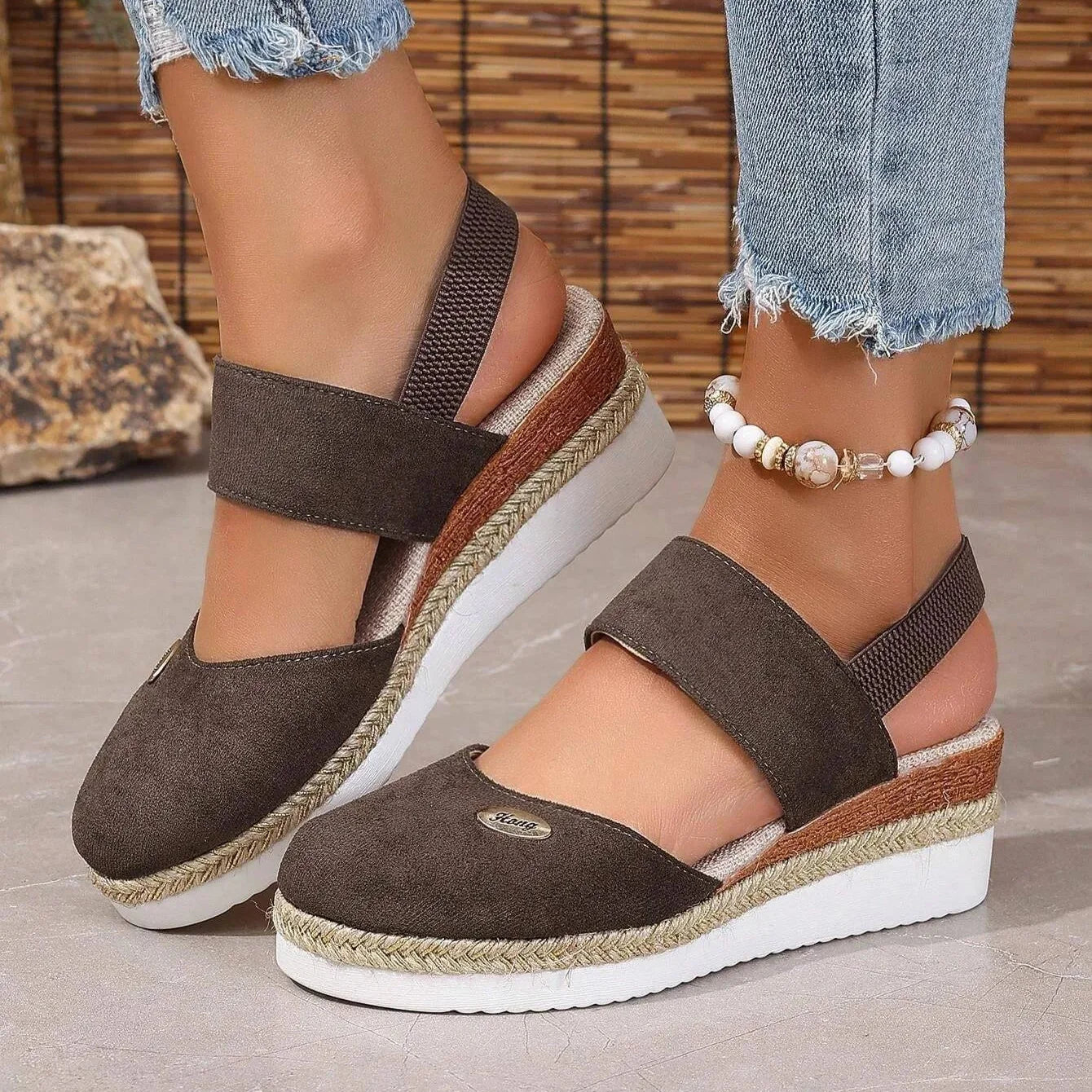 Mira™ | Antonia - Ortopediska Sandaler med Platå, Ventilerande och Avslappnade