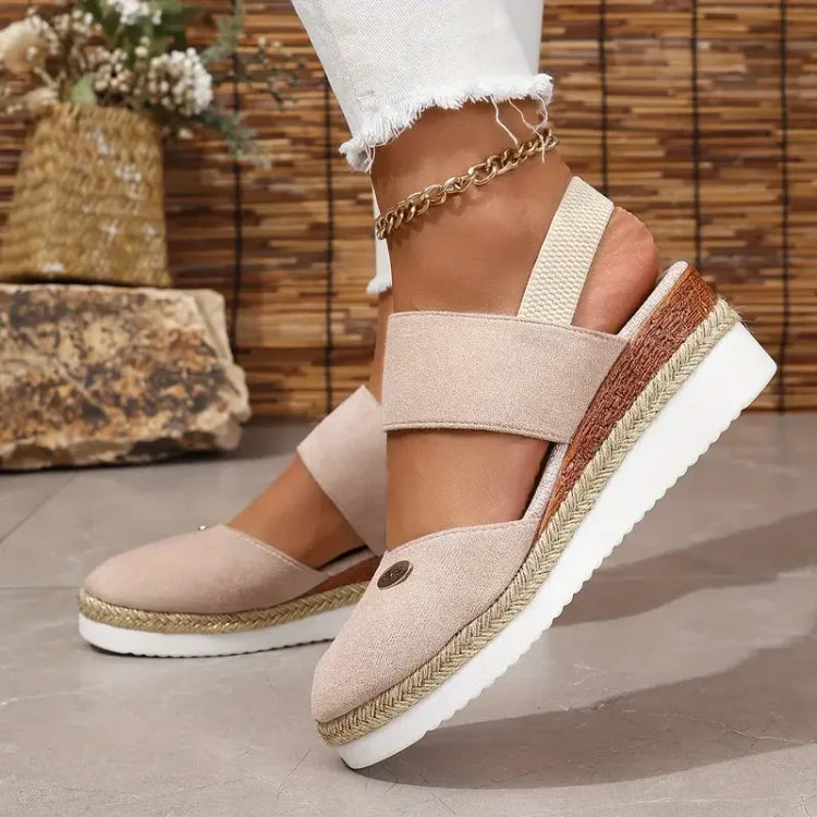 Mira™ | Antonia - Ortopediska Sandaler med Platå, Ventilerande och Avslappnade