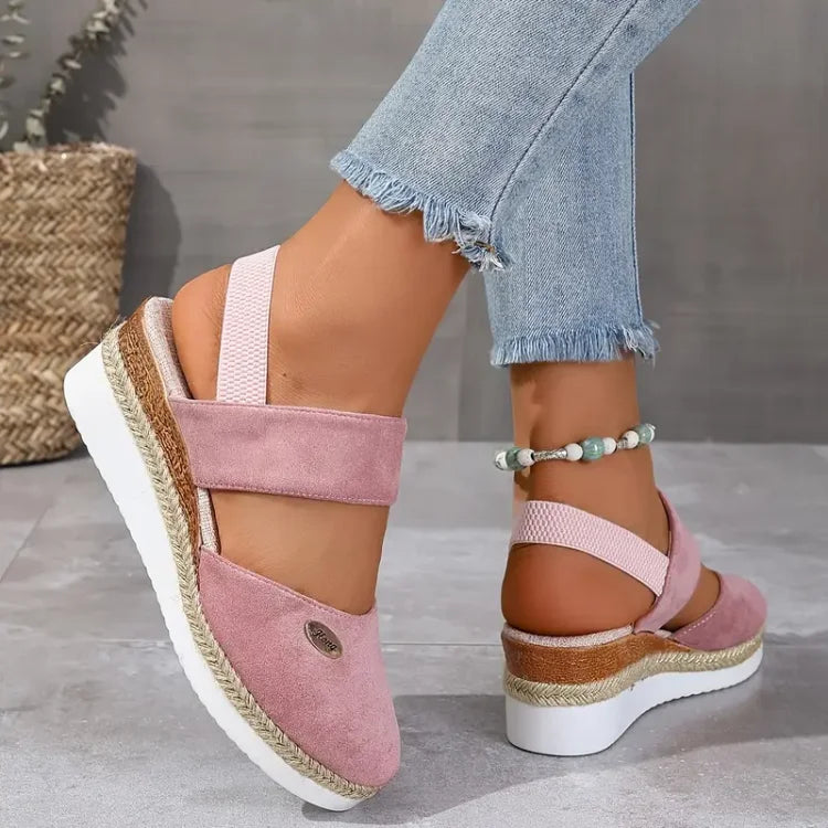 Mira™ | Antonia - Ortopediska Sandaler med Platå, Ventilerande och Avslappnade