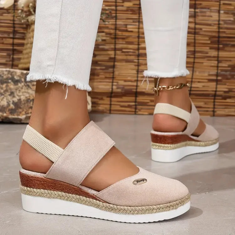 Mira™ | Antonia - Ortopediska Sandaler med Platå, Ventilerande och Avslappnade