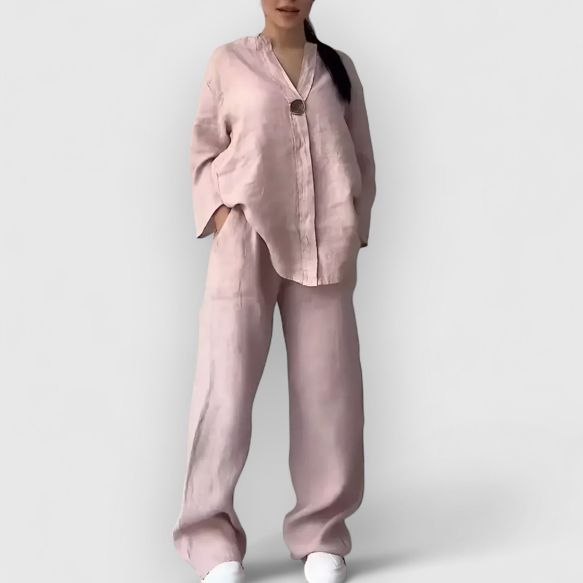 Mira™ | Margherita – Tvådelat linneset i avslappnad, elegant stil