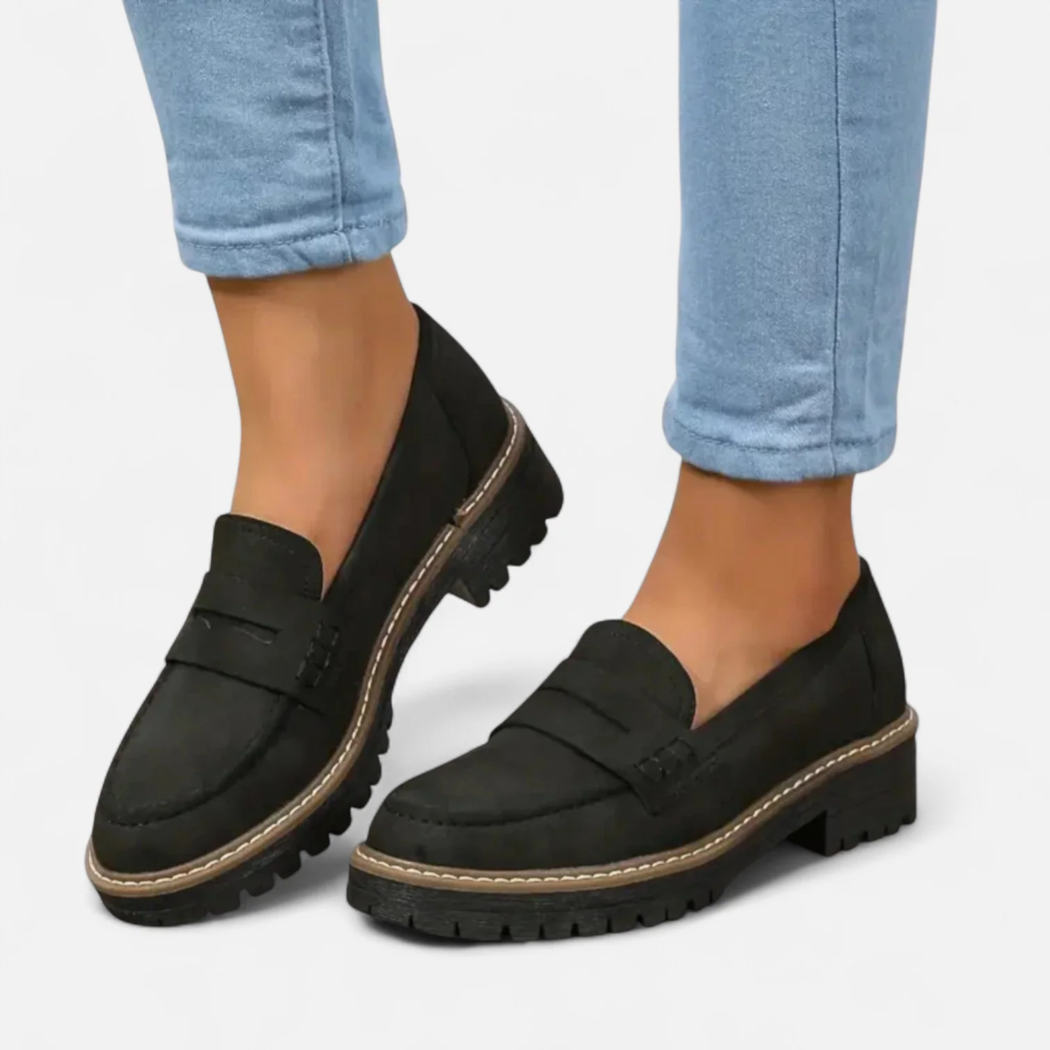 Mira™ - Eleganta loafers med tjock sula