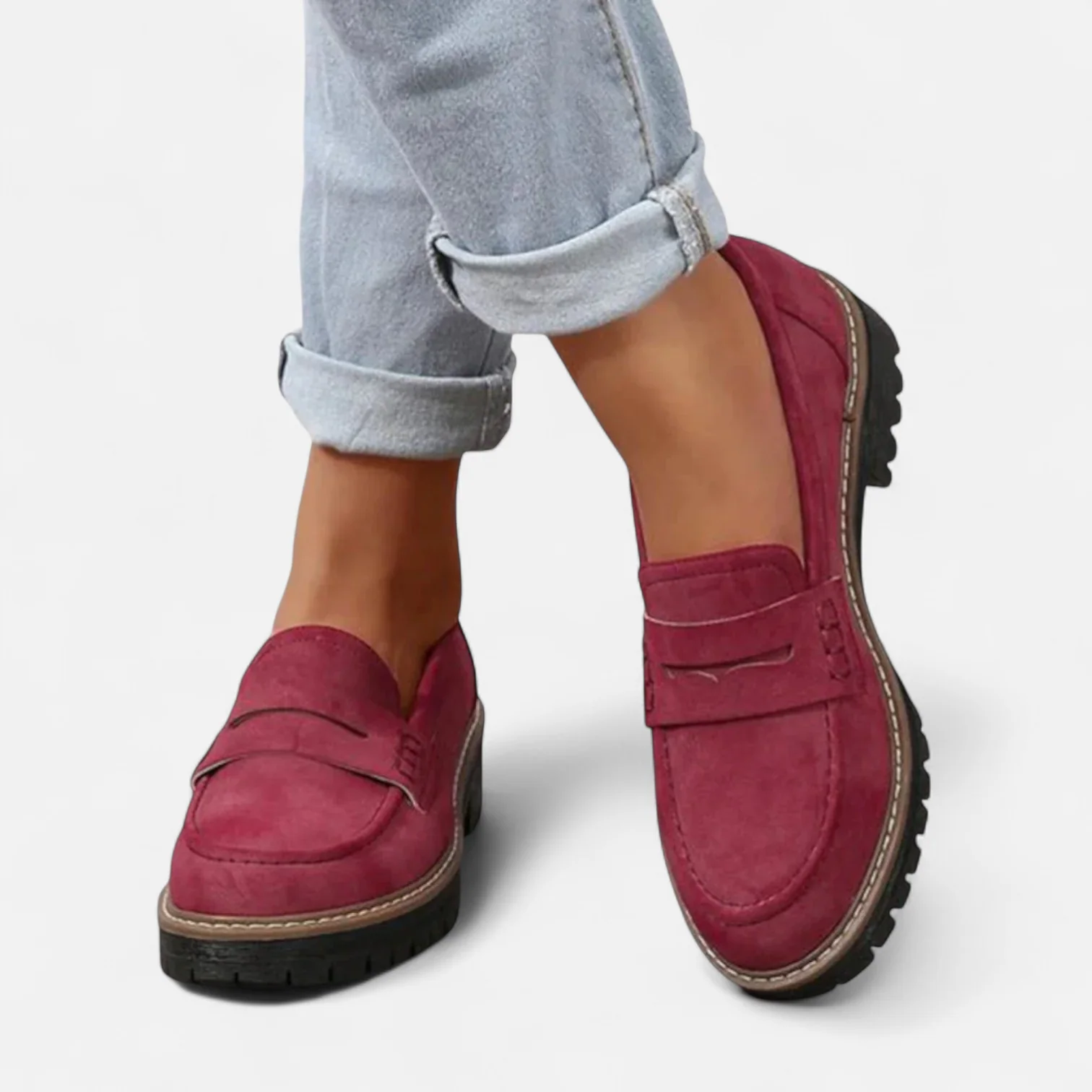 Mira™ - Eleganta loafers med tjock sula