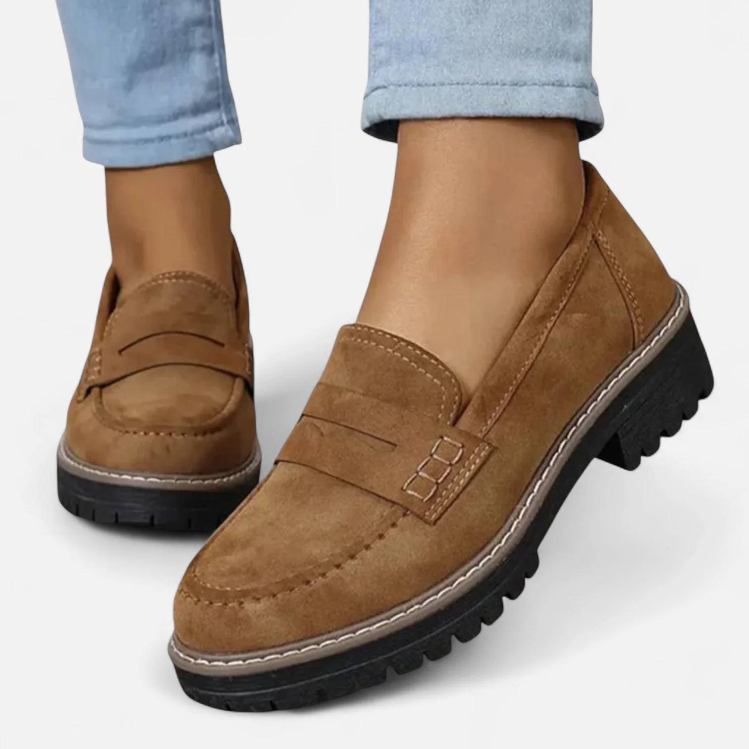 Mira™ - Eleganta loafers med tjock sula