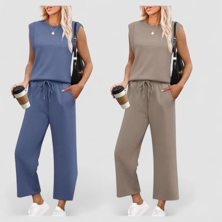 Mira™ | Ania - Tvådelat Damset – Mjukt, Elegant och Stilsäkert