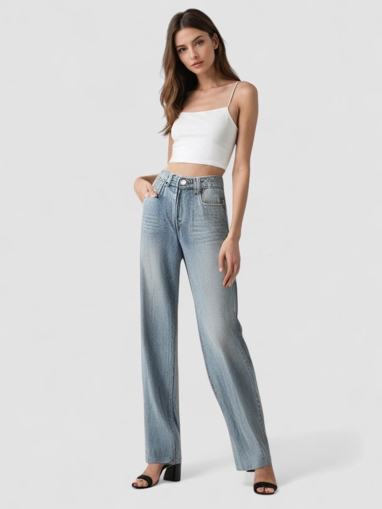 Mira™ | Vintage Utsvängd Jeans