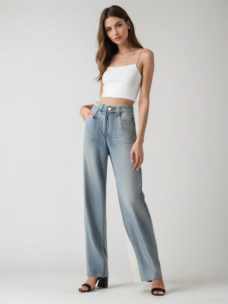 Mira™ | Vintage Utsvängd Jeans