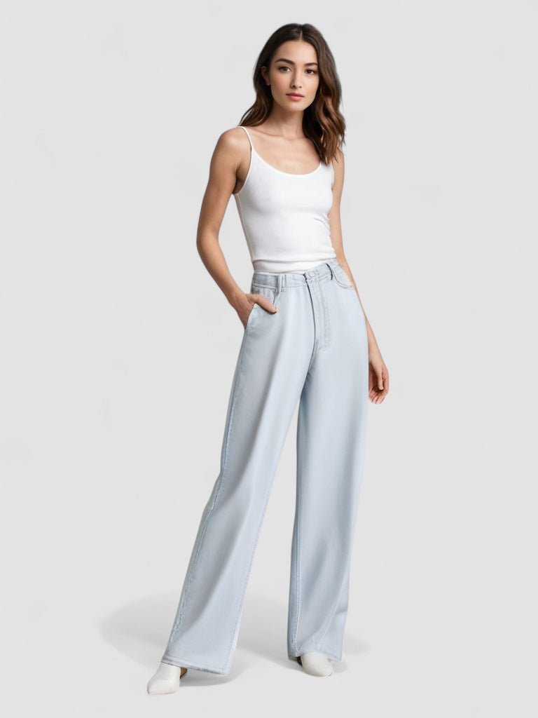 Mira™ | Utställda Jeans Blå Glaciär