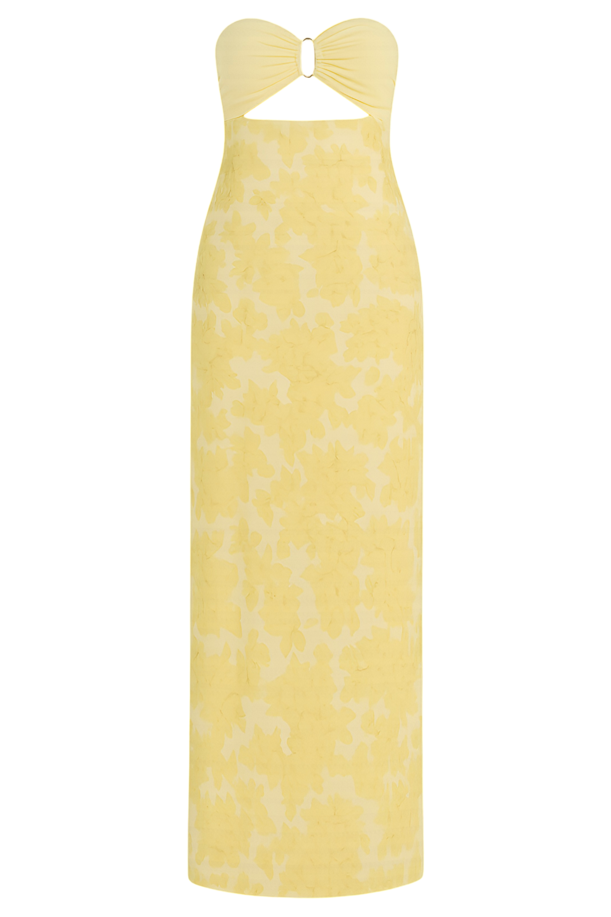 Mira™ - Gul Tropicanne Klänning