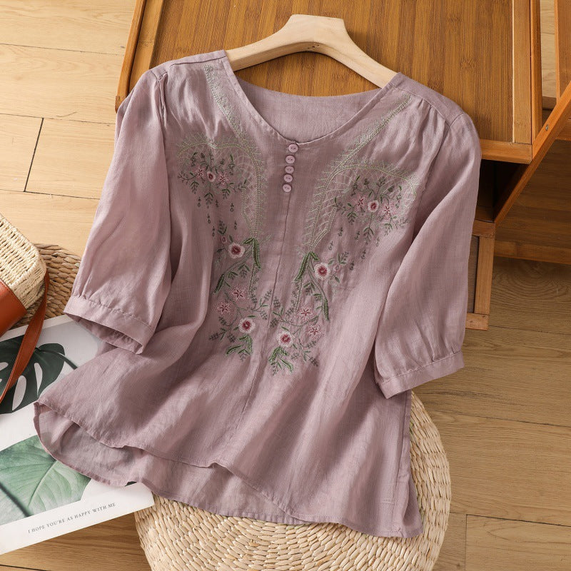 Mira™ - Elegant och bekväm blus med blommönster
