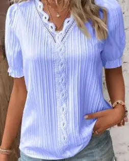 Mira™ | Mira – Feminin topp med spetsdetaljer