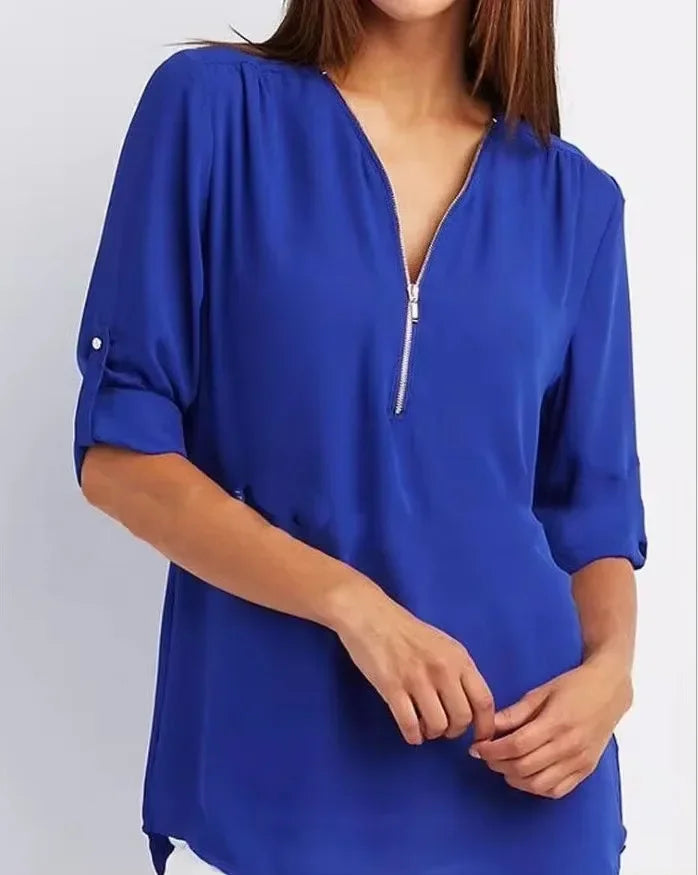 Mira™ | Ronja – Elegant topp med dragkedja