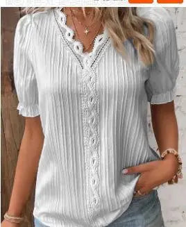 Mira™ | Mira – Feminin topp med spetsdetaljer