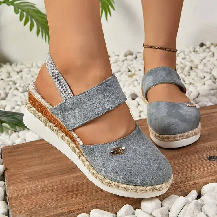 Mira™ | Antonia - Ortopediska Sandaler med Platå, Ventilerande och Avslappnade
