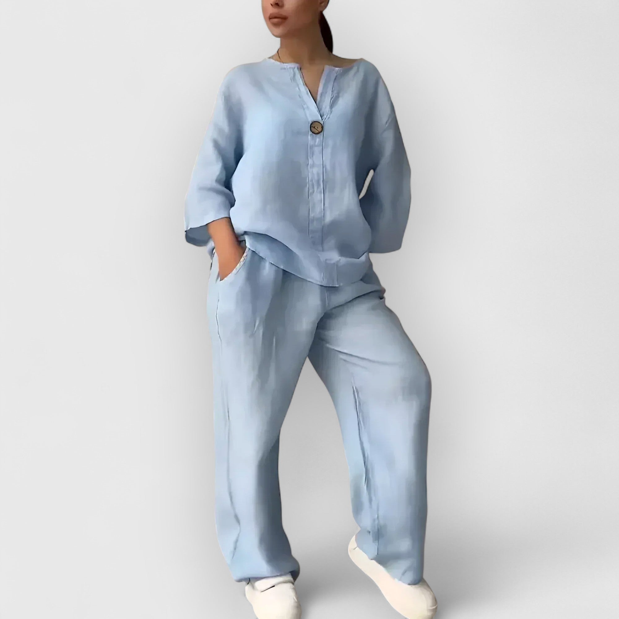 Mira™ | Margherita – Tvådelat linneset i avslappnad, elegant stil