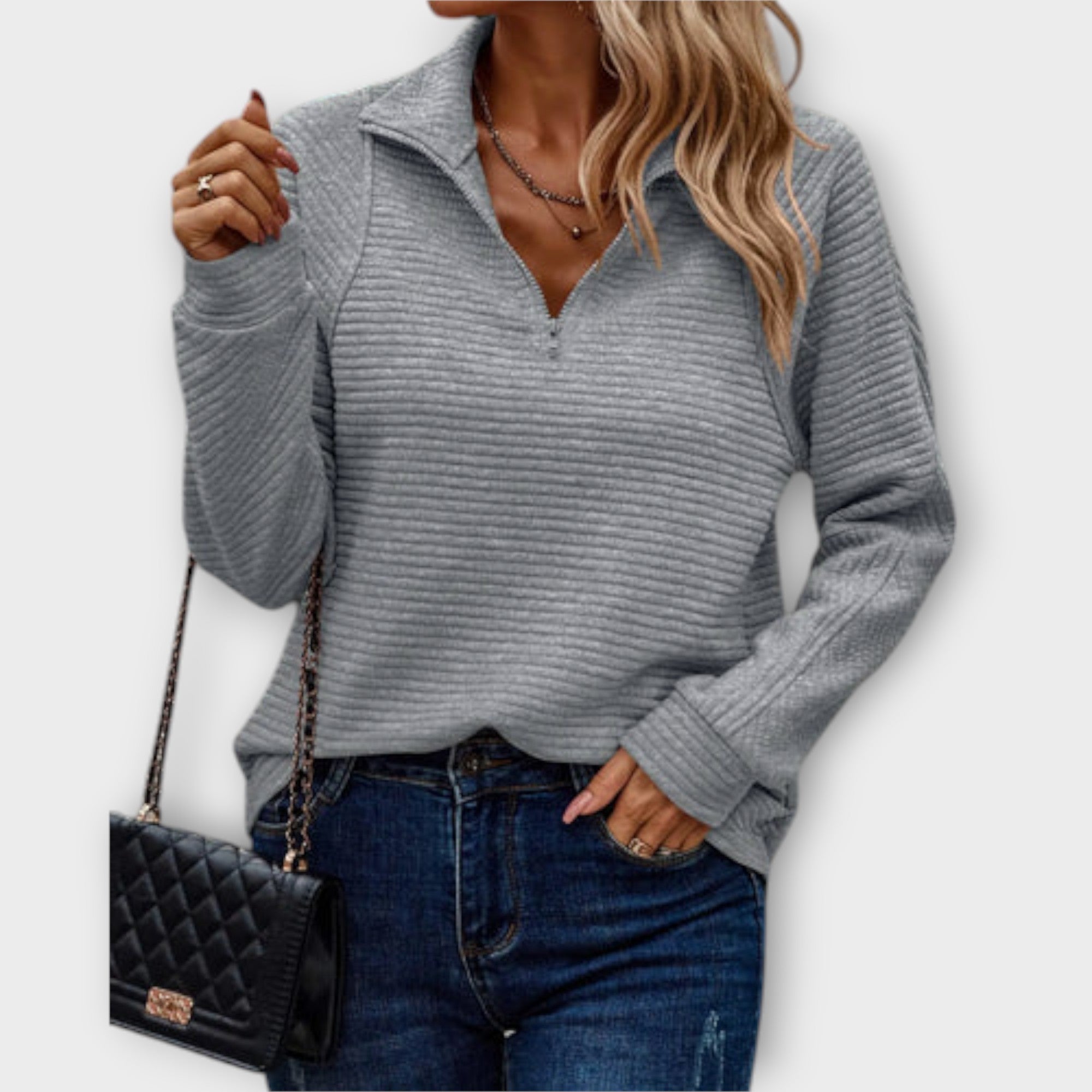 Mira™ - Elegant tröja med dragkedja