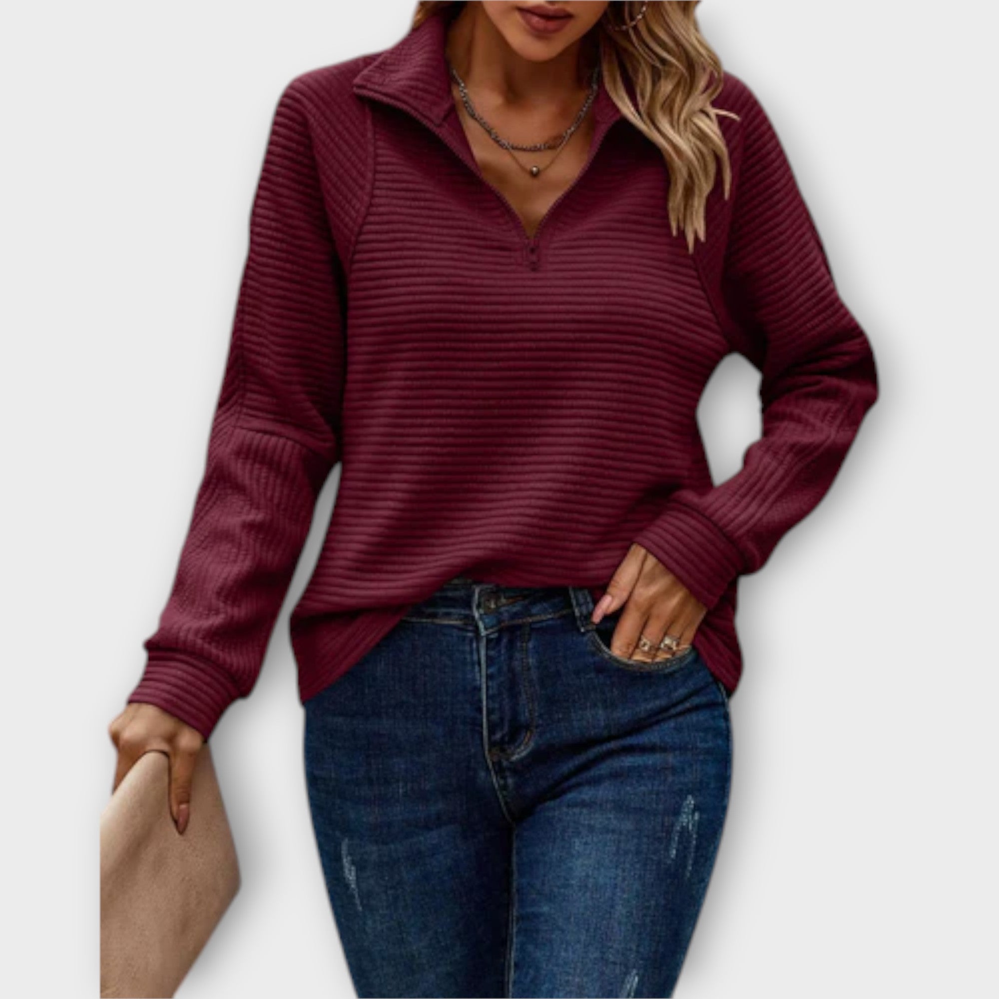 Mira™ - Elegant tröja med dragkedja